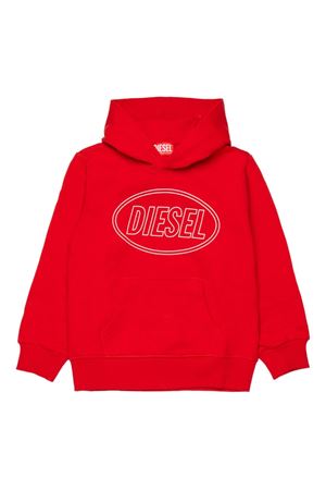 red cotton sweatshirt DIESEL KIDS | J026120GEADK405